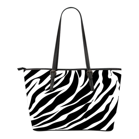 ZEBRA SMALL LEATHER TOTE