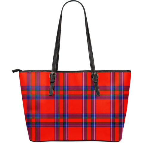 INVERNESS DISTRICT TARTAN LARGE LEATHER TOTE