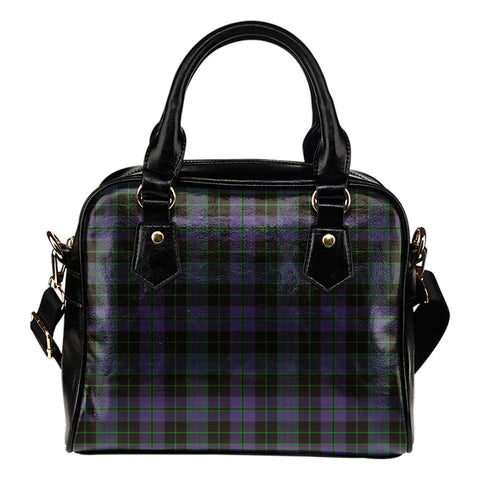 CLERGY GREEN TARTAN SHOULDER HANDBAG