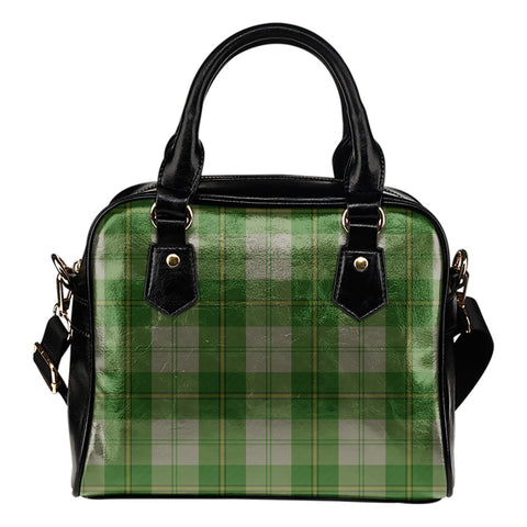 CUNNINGHAM DRESS GREEN DANCERS TARTAN SHOULDER HANDBAG