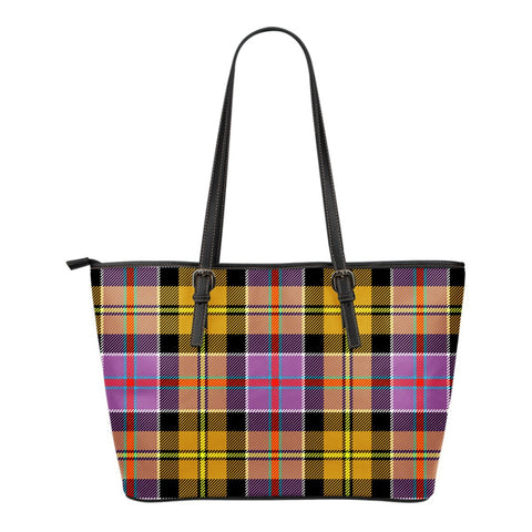 CULLODEN ANCIENT TARTAN SMALL LEATHER TOTE