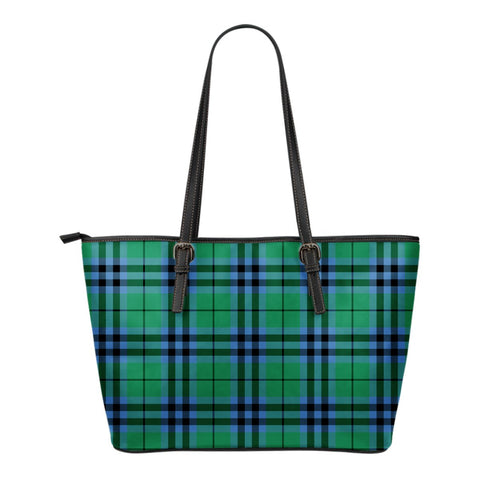 KEITH ANCIENT TARTAN SMALL LEATHER TOTE