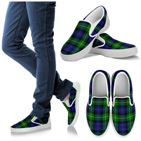 GORDON MODERN TARTAN SLIP ONS