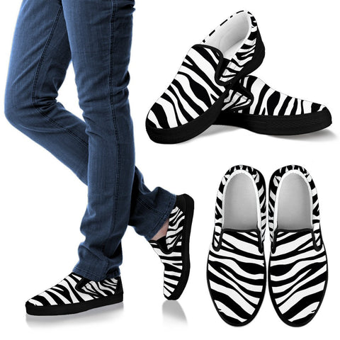 ZEBRA STRIPES SLIP ONS