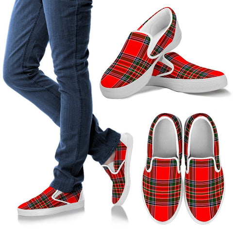 MACBEAN MODERN TARTAN SLIP ONS