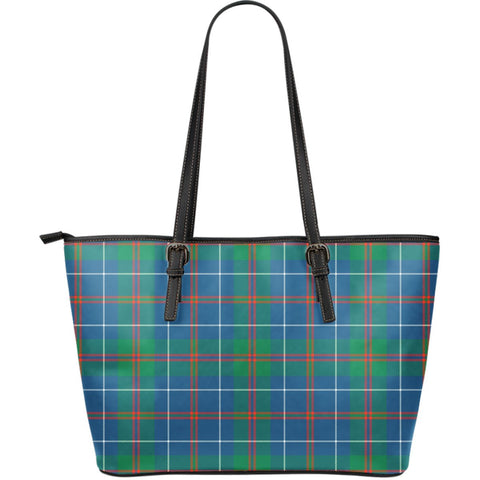 MACHARDY ANCIENT TARTAN LARGE LEATHER TOTE