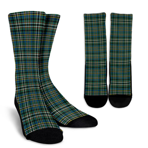 SCOTT GREEN ANCIENT TARTAN CREW SOCKS