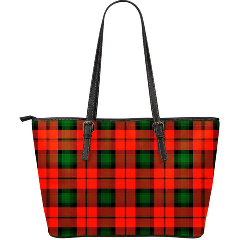 KERR MODERN TARTAN LARGE LEATHER TOTE