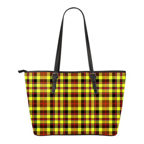 JARDINE TARTAN SMALL LEATHER TOTE