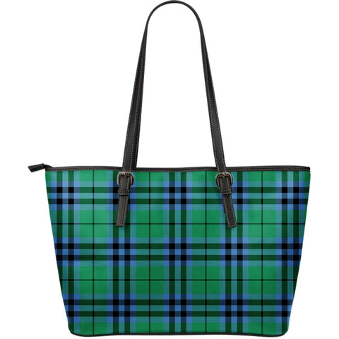 KEITH ANCIENT TARTAN LARGE LEATHER TOTE