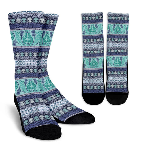 SCOTLAND THISTLE CREW SOCKS