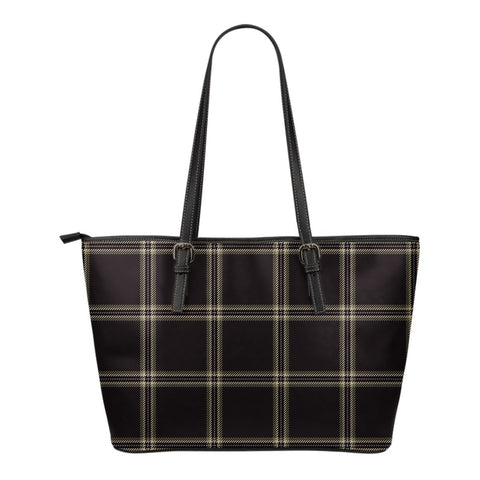 ETERNITY TARTAN SMALL LEATHER TOTE