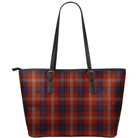 AINSLIE TARTAN SMALL LEATHER TOTE