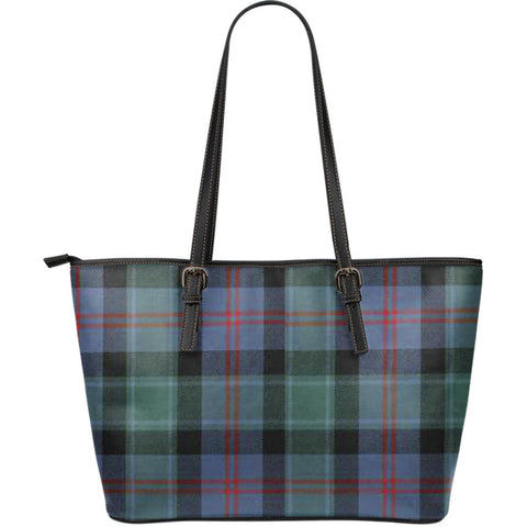 MCTAGGART ANCIENT TARTAN LARGE LEATHER TOTE