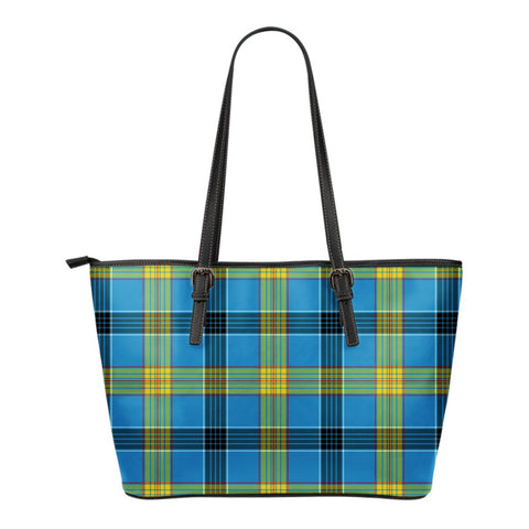 LAING TARTAN LARGE LEATHER TOTE