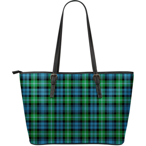 LYON CLAN TARTAN LARGE LEATHER TOTE