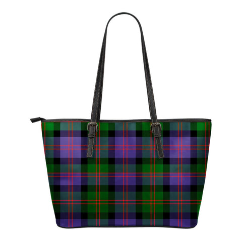 BLAIR MODERN TARTAN LARGE LEATHER TOTE