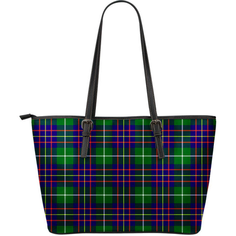 INGLIS MODERN TARTAN LARGE LEATHER TOTE
