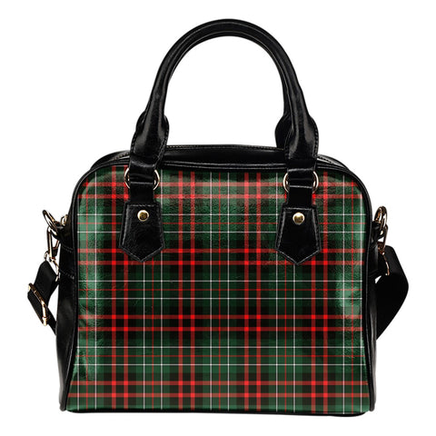MACDIARMID MODERN TARTAN SHOULDER HANDBAG