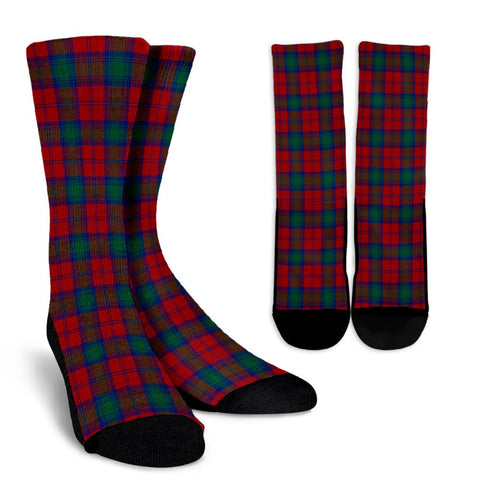 LINDSAY MODERN TARTAN CREW SOCKS