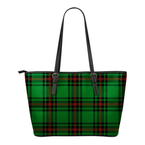 FIFE DISTRICT TARTAN SMALL LEATHER TOTE