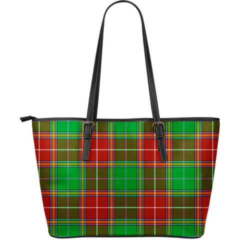 BAXTER MODERN TARTAN LARGE LEATHER TOTE