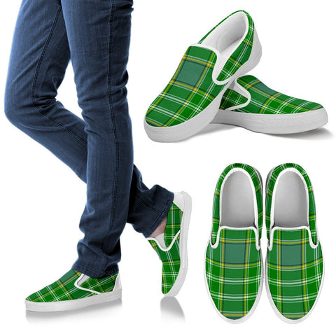 CURIE TARTAN SLIP ONS