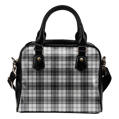 DOUGLAS GREY MODERN TARTAN SHOULDER HANDBAG