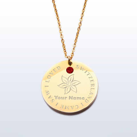 SWITZERLAND I CAME I SAW I LOVED PREMIUM PENDANT