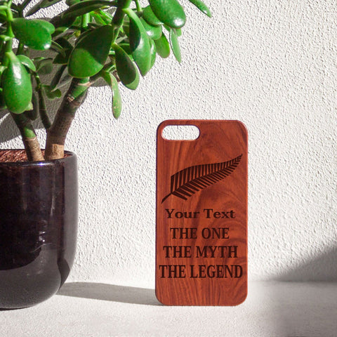 NEW ZEALAND THE ONE THE MYTH THE LEGEND WOODEN PHONE CASE