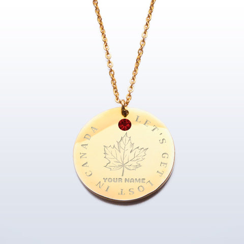 LET'S GET LOST IN CANADA PENDANTS