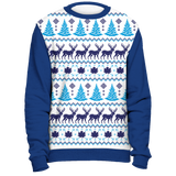 CANADA BLUE CHRISTMAS PATTERN SWEATSHIRT Z1