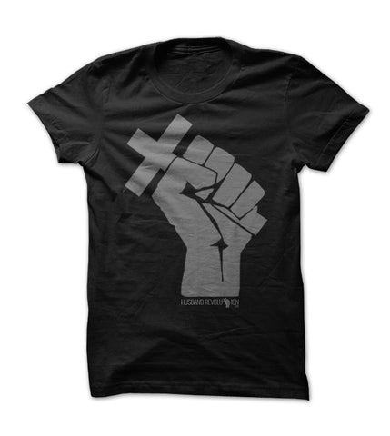 HUSBAND REVOLUTION CROSS IN FIST - SHIRT BASED ON MATTHEW 16