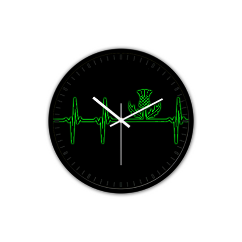 SCOTLAND IN MY HEARTBEAT CLOCK - 12-Inch Non-Ticking Silent Wall Clock