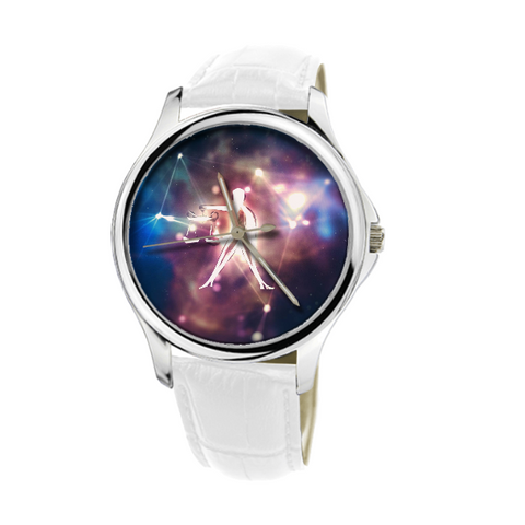 LIBRA WATCH WITH WHITE GENUINE LEATHER G5