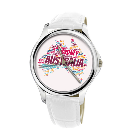 Australia Map - Watch With White A9