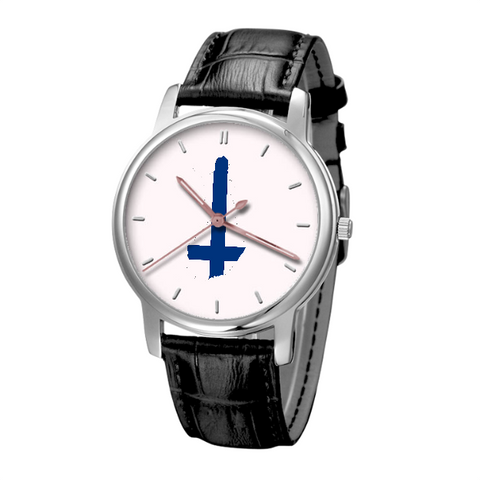 Finnish Map - Business Watch Black Genuine Leather 