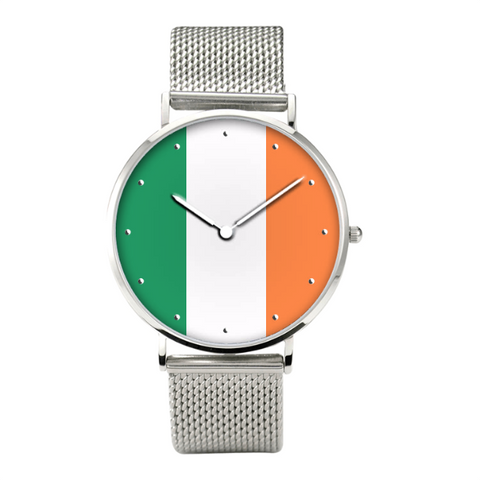 IRELAND BUSINESS WATCH WITH BLACK GENUINE LEATHER NH1