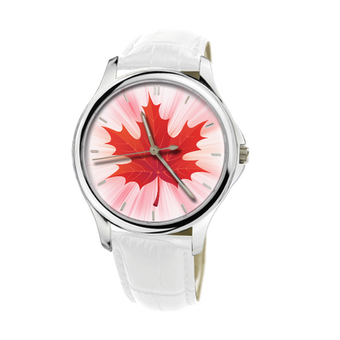 CANADA WATCHES WITH WHITE GENUINE LEATHER NH1