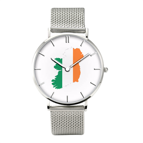 Irish Map - Bussiness Watch Casual Stainless Steel Band