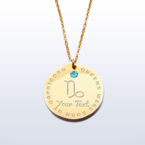 QUEENS WERE BORN AT CAPRICORN PREMIUM PENDANT