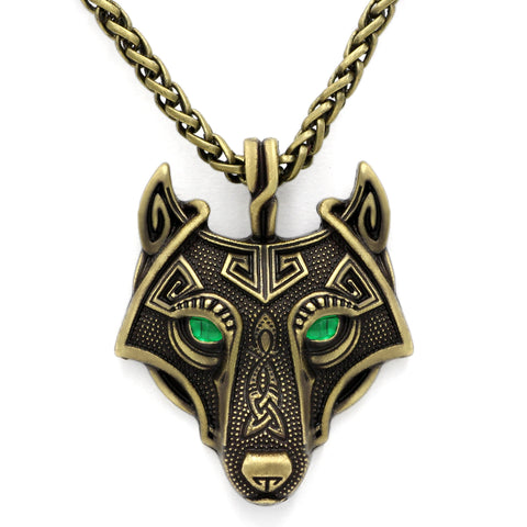 Wolf Vikings Pendant Necklace