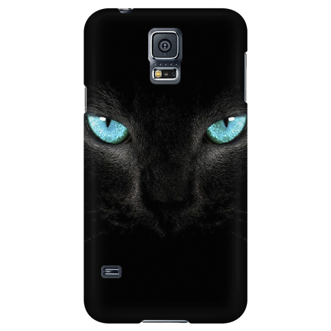 BLACK CAT EYES PHONE CASE