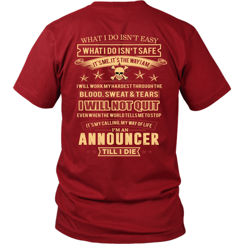 ANNOUNCER A9 T-SHIRT