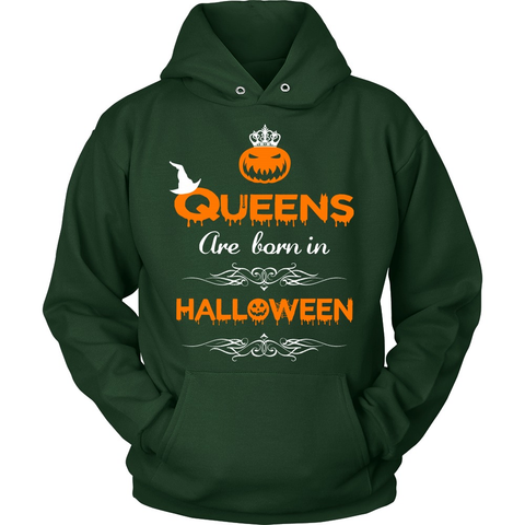 QUEENS ARE BORN IN HALLOWEEN T-SHIRTS