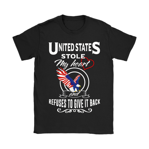 UNITED STATES STOLE MY HEART T-SHIRTS NH1