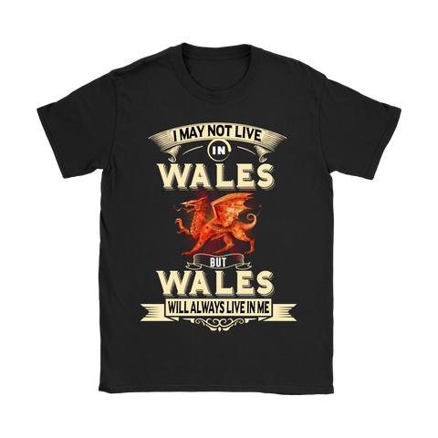 I MAY NOT LIVE IN WALES T-SHIRTS NH1