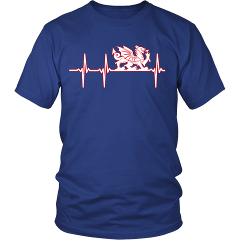 WALES IN MY HEARTBEAT T-SHIRT J1